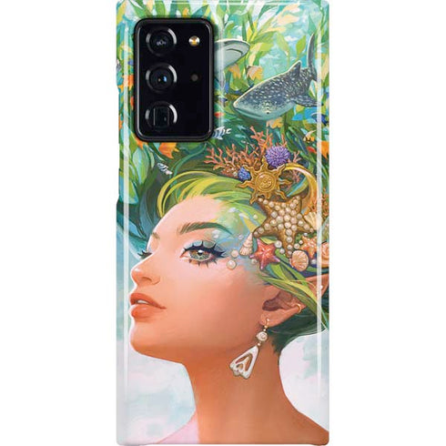 Mermaid with Sea Stars in Her Hair by Ivy Dolamore Galaxy Cases